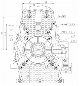 Двигатель бензиновый Zongshen GB750BE